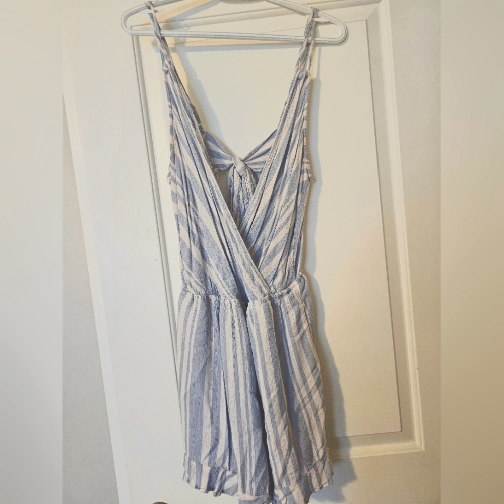 American Eagle Striped Romper - Size XL